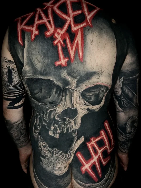 Skull Backpiece / Rückentattoo
